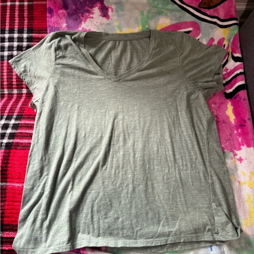 green and/or grey casual shirts